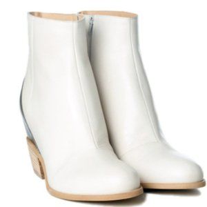 MM6 Leather Hidden Wedge Ankle Boots